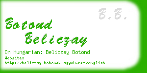 botond beliczay business card